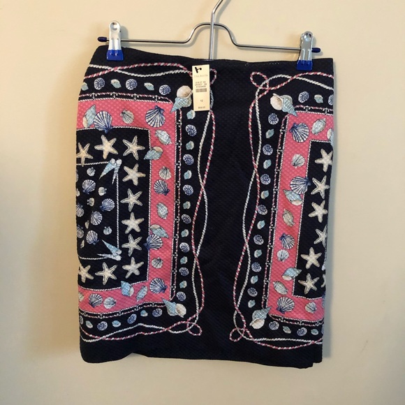 NWT Talbots Seashell Detail Skirt - Picture 2 of 4